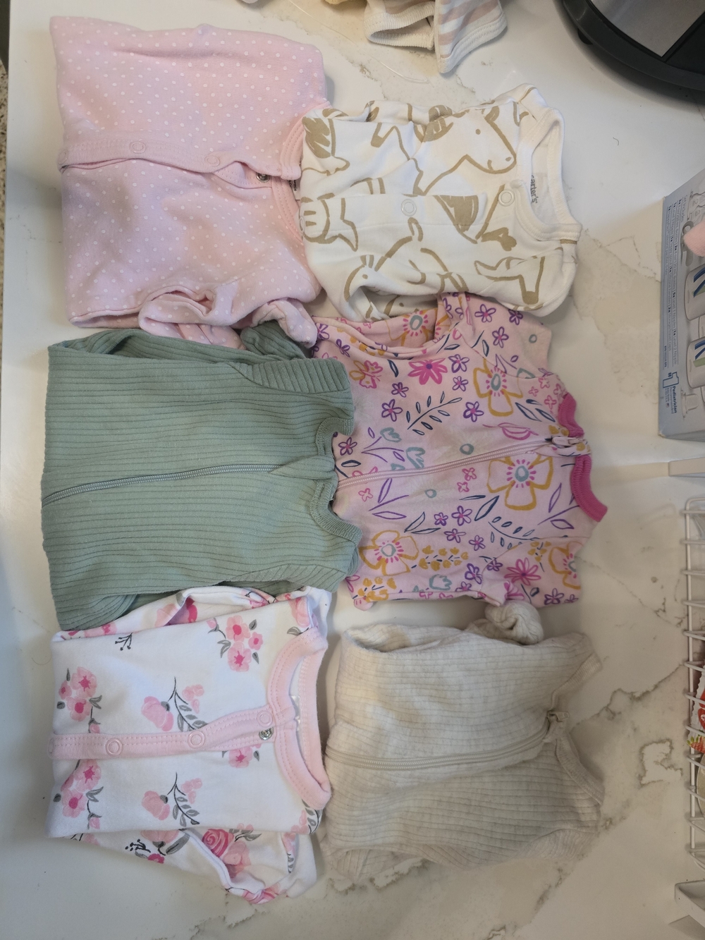 Baby Zipper Footie Bundle - 6 Items